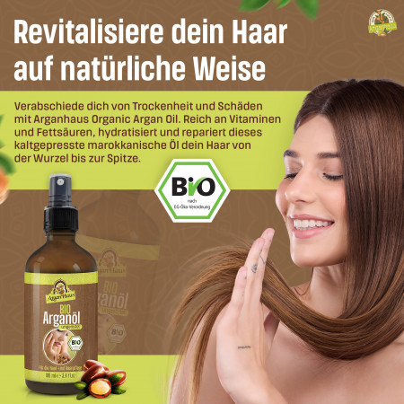 Bio Arganöl aus ungerösteten Samen(100ml mit Spender )